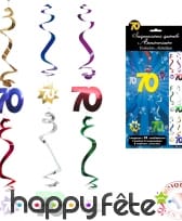 Décorations spirales d'anniversaire à suspendre, image 6