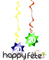 Décorations spirales d'anniversaire à suspendre, image 7