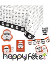 Décorations Stormtroopers de table d'anniversaire