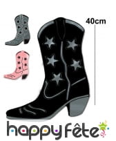 Décor santiag en carton