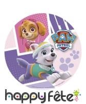 Disque Stella et Everest en sucre de 20cm