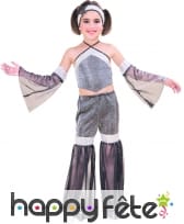 Déguisement starlette gris avec paillettes