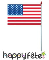 Drapeau sur hampe de 80 x 120cm, image 1