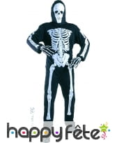 Déguisement squelette noir