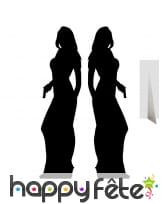 Double silhouette ombre de femme agent secret