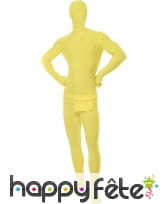 Déguisement seconde peau jaune