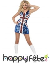 Déguisement sexy robe drapeau anglais, image 3