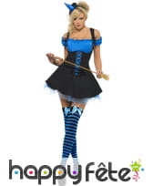 Déguisement sorcière sexy bleu