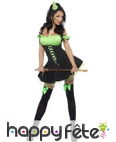 Déguisement sorcière sexy vert, image 2