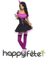 Déguisement sorcière sexy violet, image 3