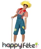Déguisement salopette vichy de fermière