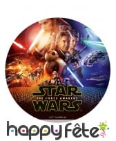 Disque Star Wars VII en sucre de 20cm