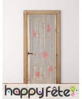 Drap troué éclaboussé de sang 75x150cm, image 1