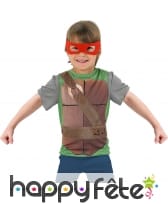 Débardeur Tortues Ninja avec 4 masques