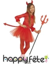 Déguisement tutu rouge de diablesse pour enfant