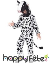 Déguisement vache blanche à taches noires