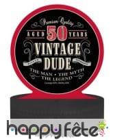 Décos Vintage Dude d'anniversaire, image 4