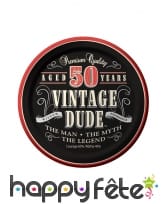 Décos Vintage Dude d'anniversaire, image 6