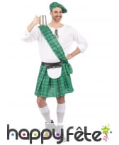 Déguisement vert d'écossais