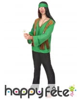Déguisement vert de hippie, image 1