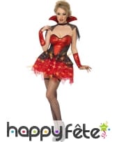 Déguisement vampire rouge brillant, image 4