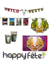 Décorations western wild west d'anniversaire