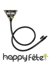 Entonnoir à bière motif camouflage de 183cm