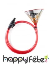 Entonnoir à bière motifs flammes de 183cm