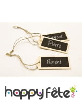 Etiquettes ardoise en bois