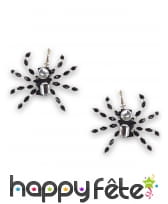 Elegants bijoux araignée noire et argentée, image 2