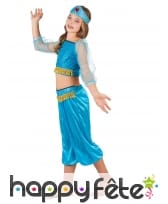 Ensemble bleu de danseuse orientale pour enfant, image 1