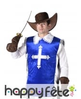 Ensemble bleu de mousquetaire pour adulte, image 1