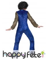Ensemble bleu disco avec étoiles dorées pour homme, image 2