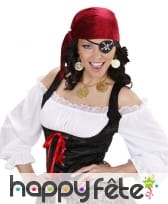 Ensemble bloucles d'oreilles et collier de pirate