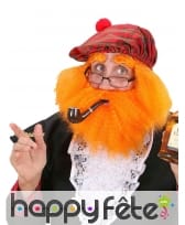 Ensemble Béret écossais perruque et barbe