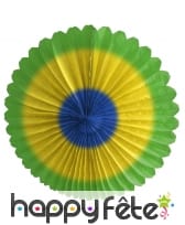 Eventail Brésil en papier, 36cm