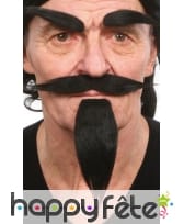 Ensemble barbe, moustache et sourcils de diable