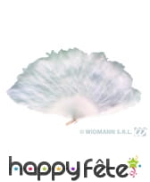 éventail blanc marabout