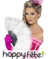 éventail blanc plumes