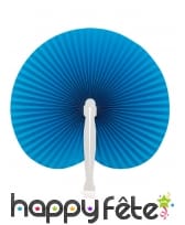 Eventail bleu pliable