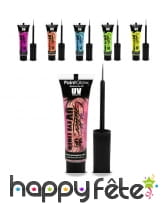 Eyeliner brillant pailleté UV phosphorescent