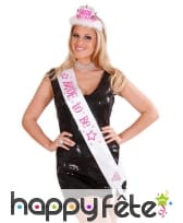 Echarpe Bride to be blanche