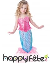 Elégant costume d'enfant sirène