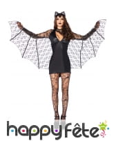 Elégant costume de chauve souris pour femme
