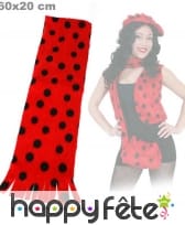 Echarpe coccinelle en peluche