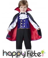 Elégant costume enfant vampire avec cape