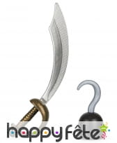 Ensemble crochet et sabre de pirate