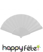 Eventail chinois noir en tissu, image 3