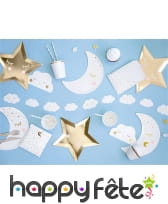 Étoiles Carton Yeux Fermés 27cm - Lot de 6, image 1