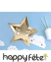 Étoiles Carton Yeux Fermés 27cm - Lot de 6, image 2
